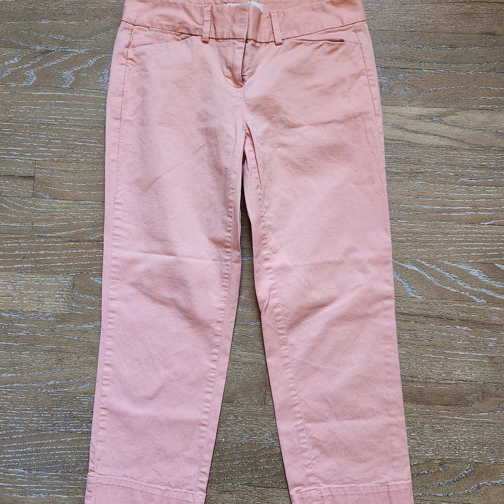 LOFT Pink Ankle Cropped Pants